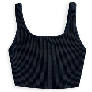 *NWT* Aritzia Babaton Sculpt Knit Cropped Navy Total Eclipse Ribbed Tank (S)